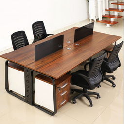 長(zhǎng)沙廠家批發(fā)簡(jiǎn)約辦公家具4人位職員辦公桌椅屏風(fēng)卡座員工電腦桌